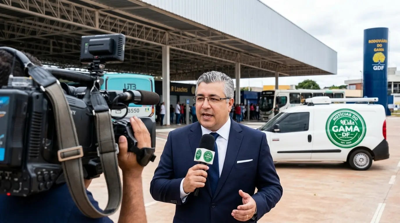 Movimentação de veículos no Gama devido a nova via estabelecida