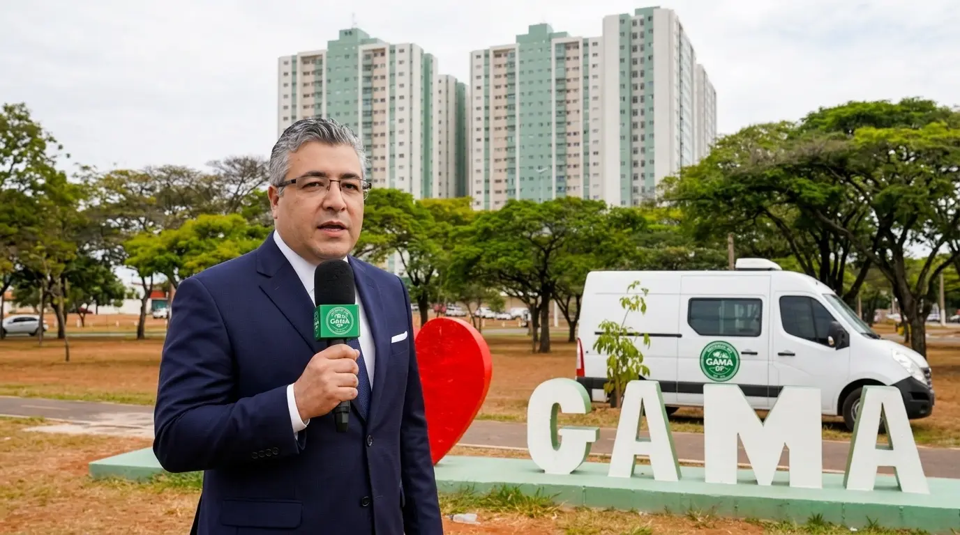 Fechamento da estrada no Gama para obras durante o dia 7 de junho