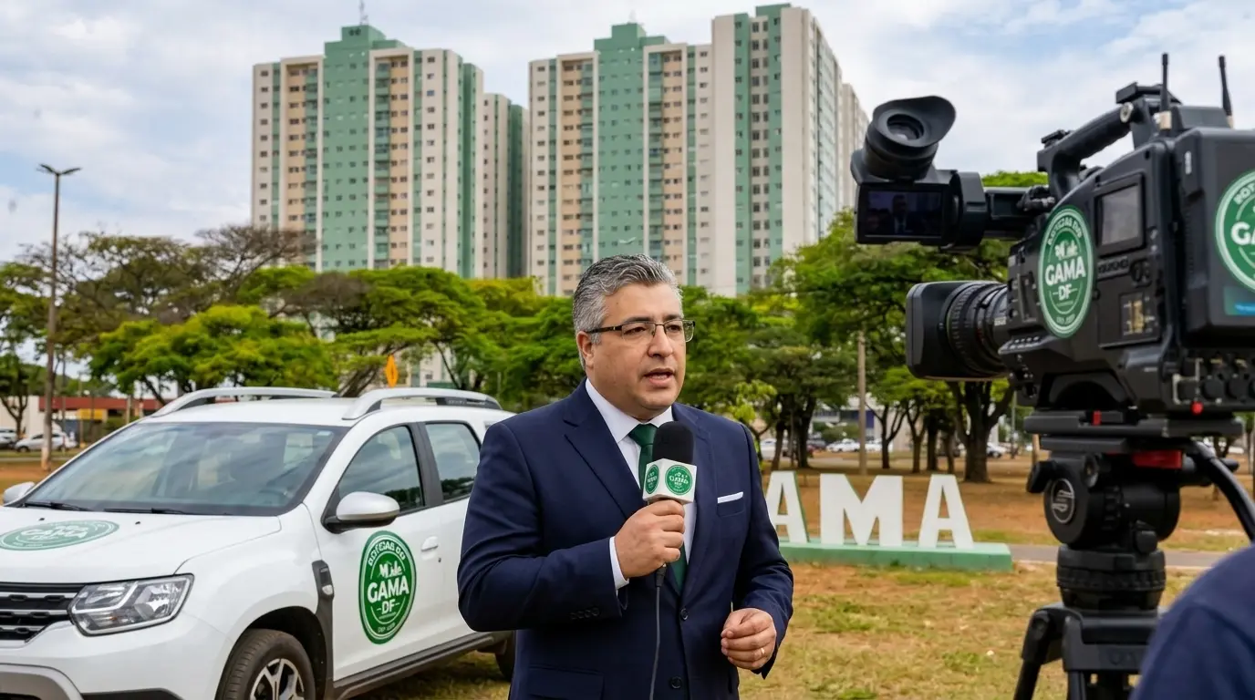 Cenas do Gama mostrando os efeitos da forte tempestade com granizo